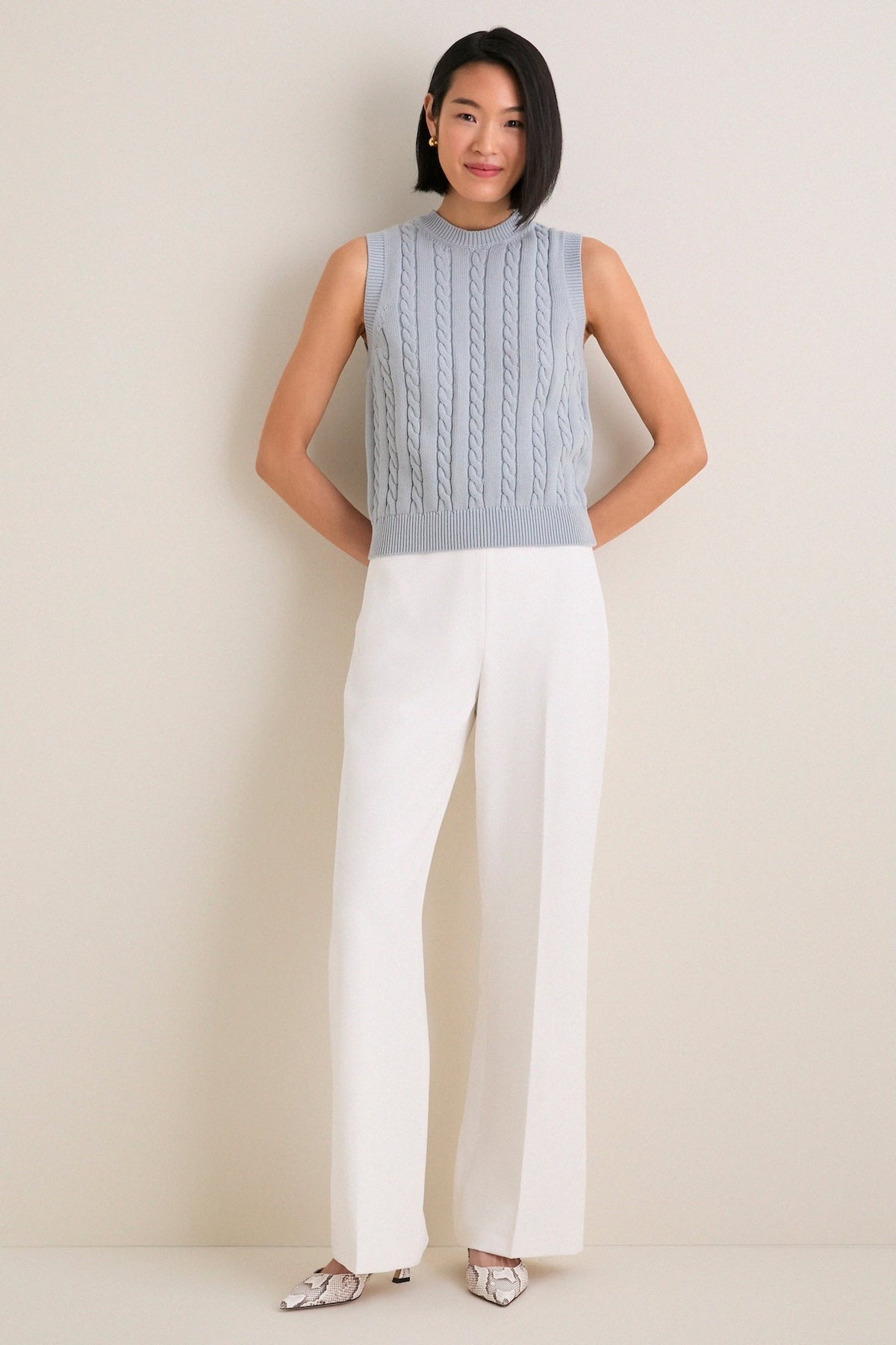Blue Cotton Cable Dory Shell
