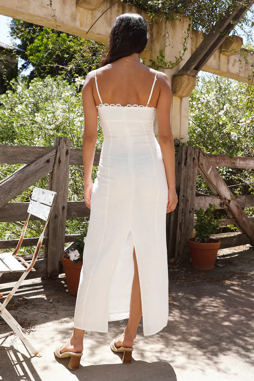 Honeymoon Love Maxi Dress White