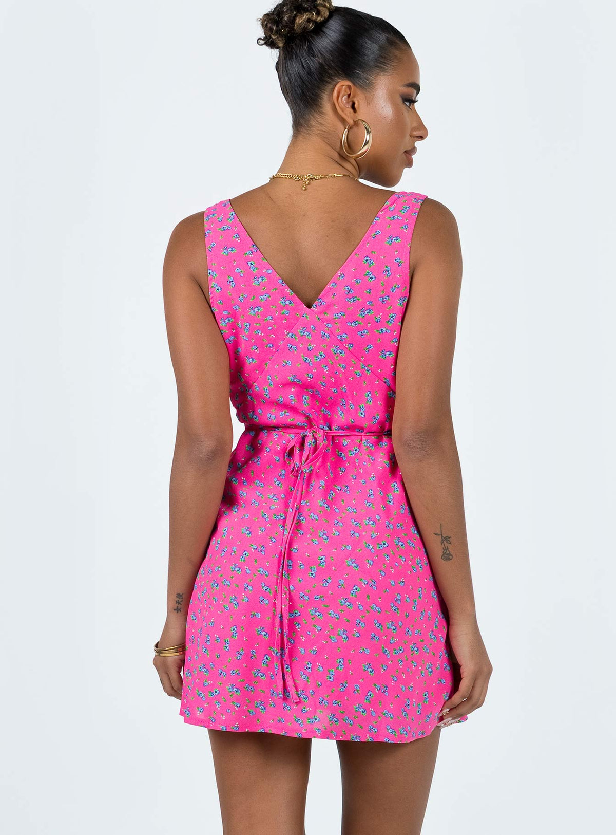 Nellie Mini Dress Pink Floral
