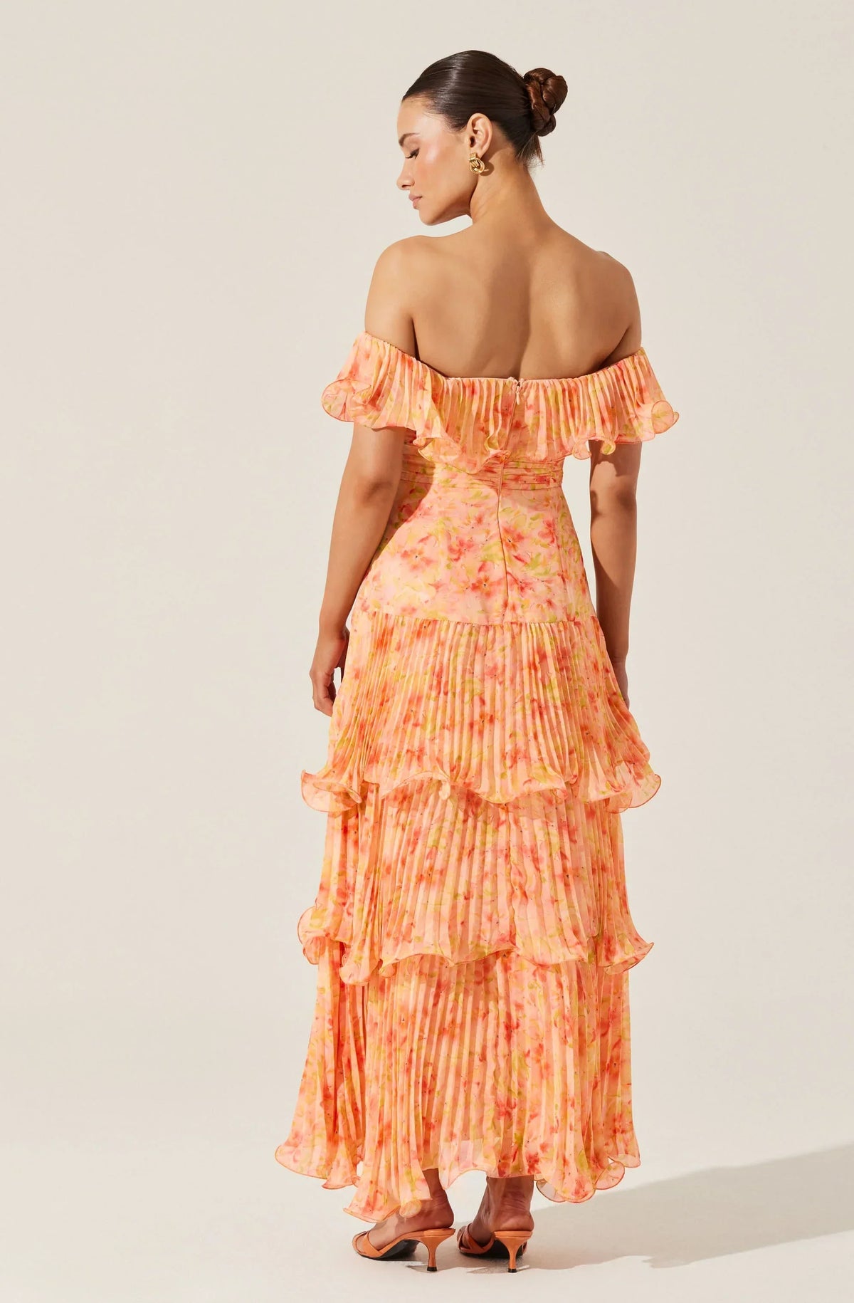 Wilder Pleated Tiered Maxi Dress