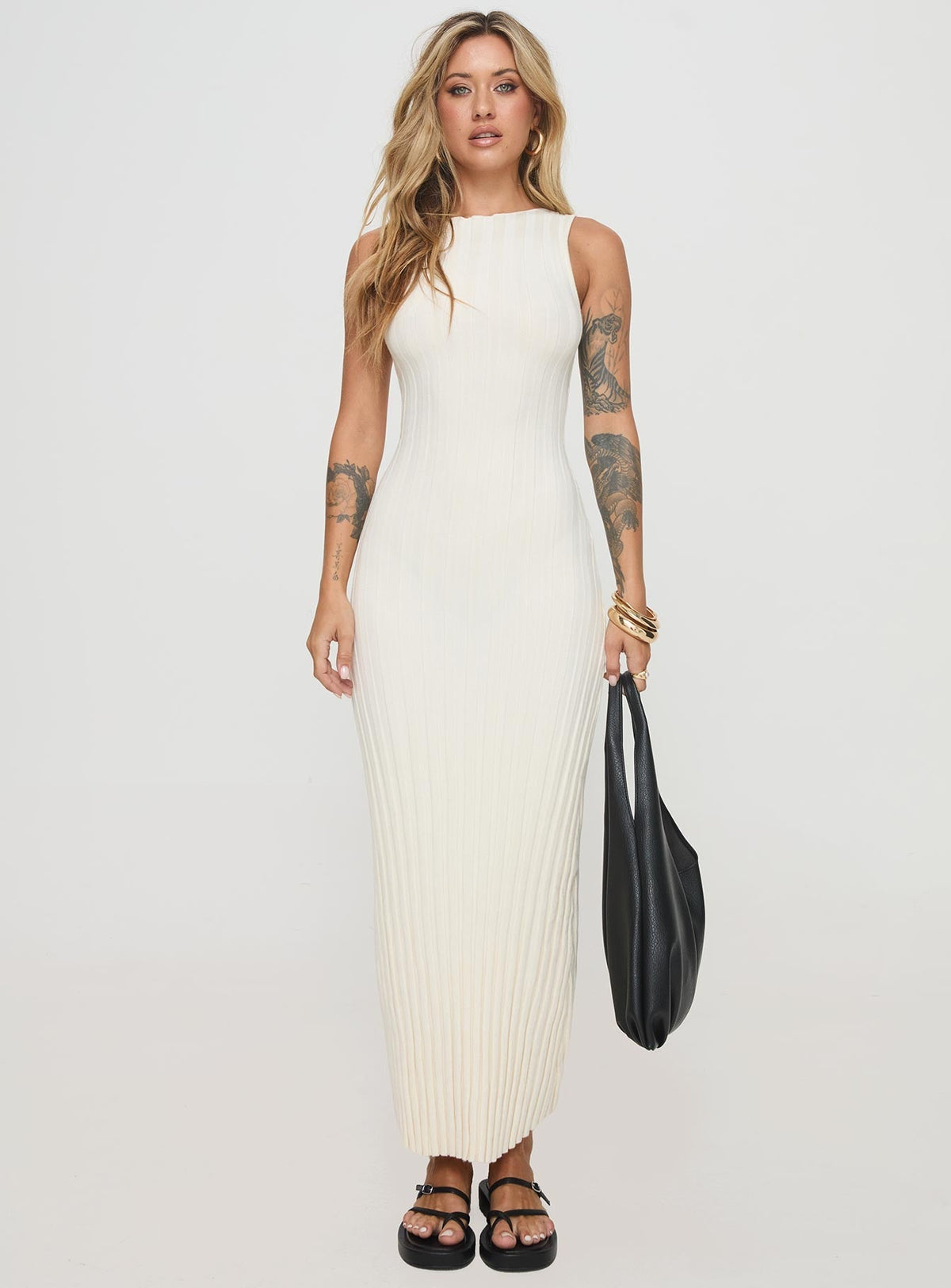 Harp Maxi Dress Cream
