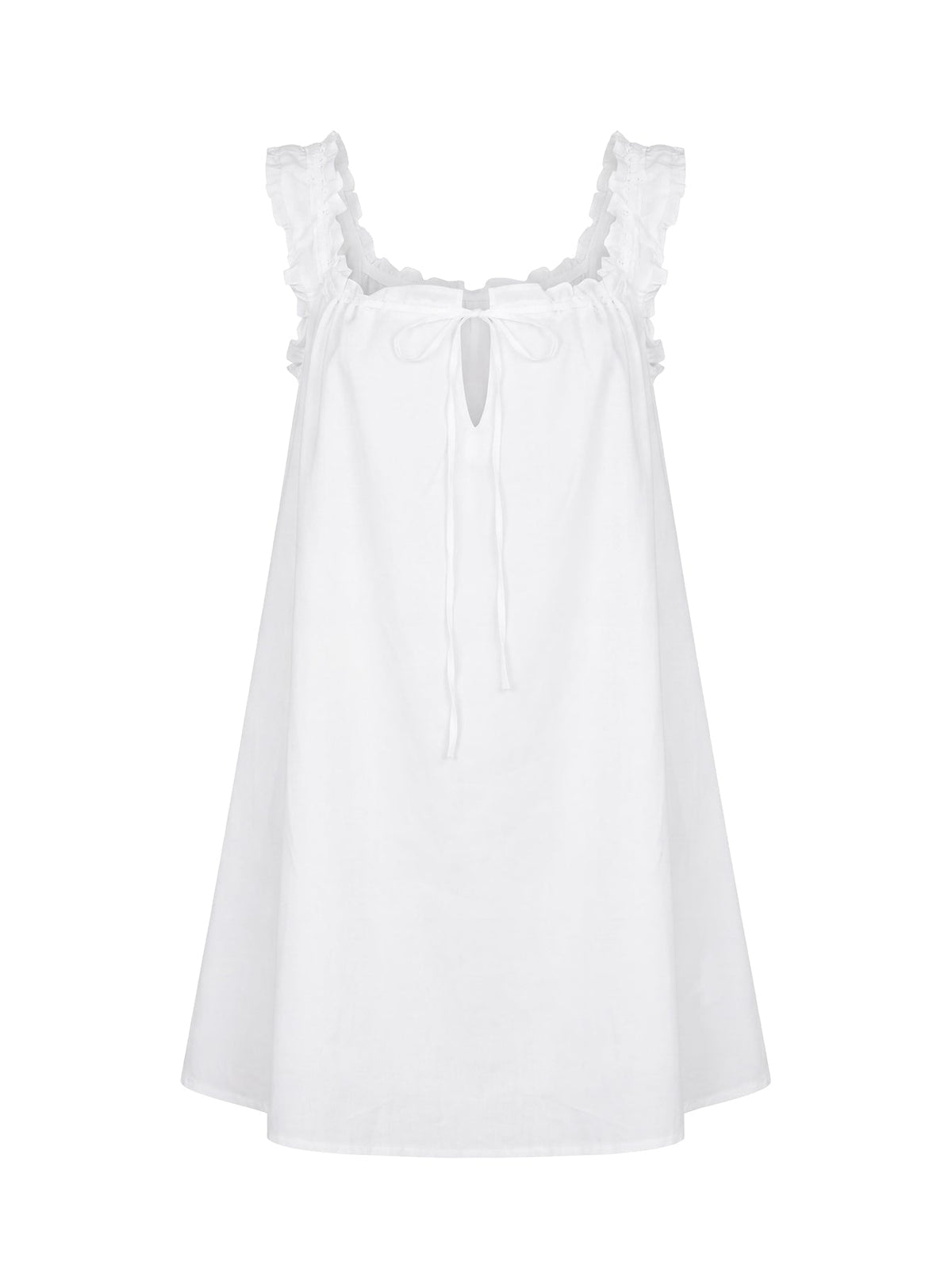 Swing Mini Dress White Tall