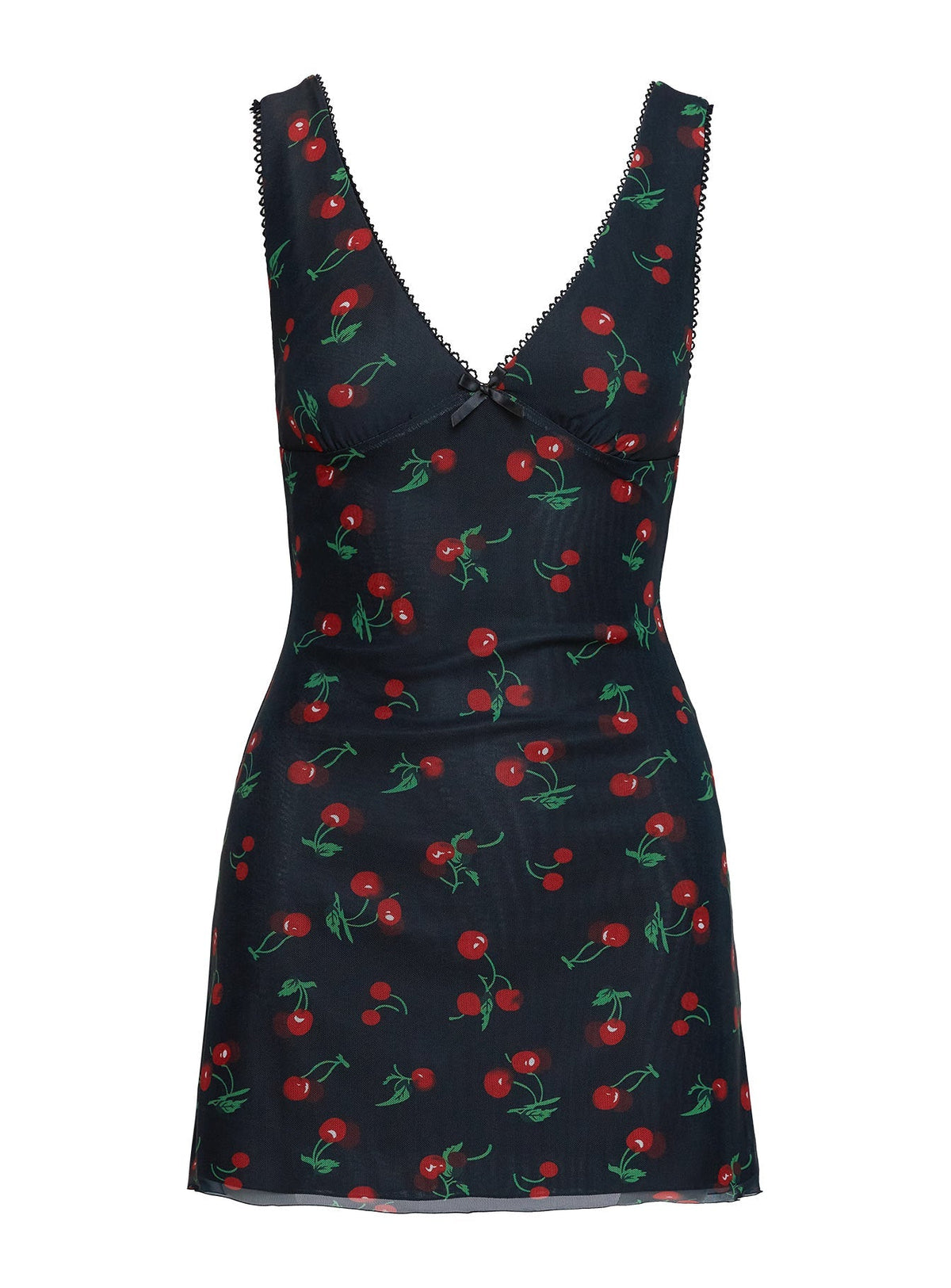 Rosaria Mini Dress Black / Cherries