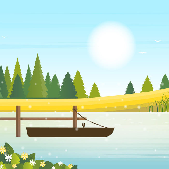 Uplifting morning meditation music with forest and river sounds.