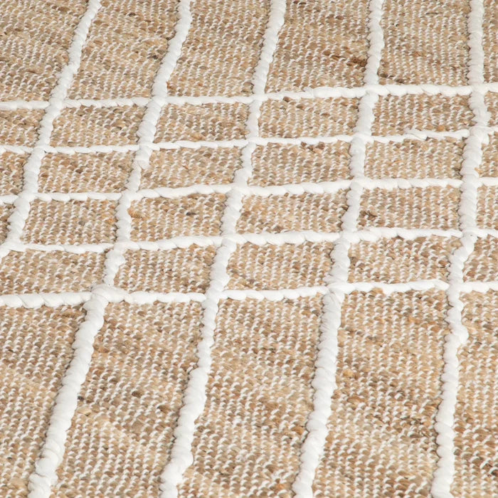 Cross Textured Jute Rug (3 Sizes) - Modern Home Interiors