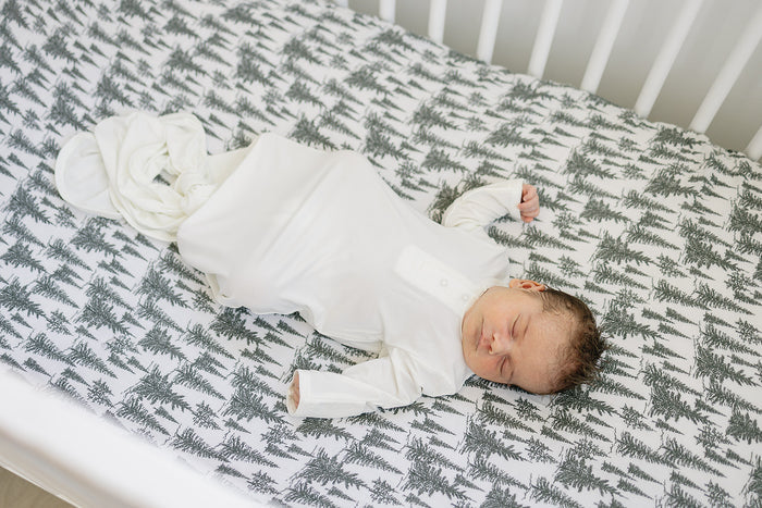 Forest Muslin Crib Sheet