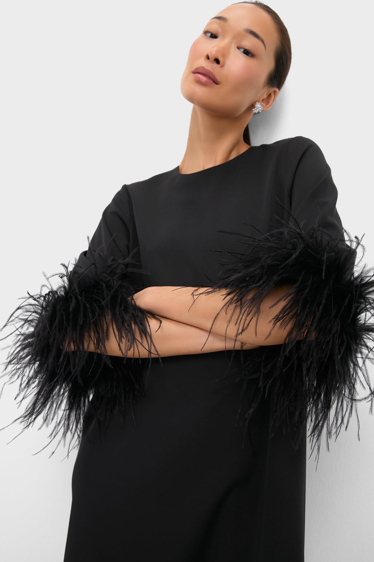 Black Feather Jamie Dress