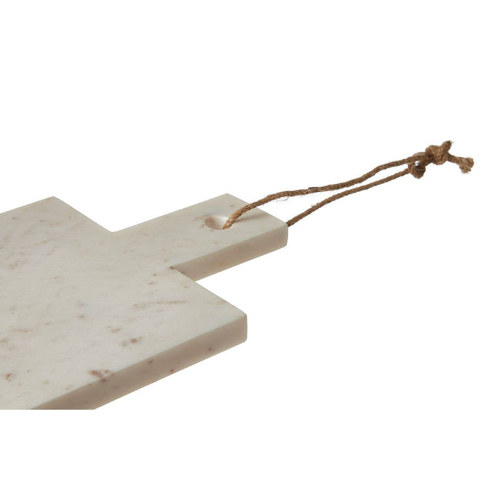 Paddle Board Chopping Board White and Grey Stone Marble - 36 x 19cm - Modern Home Interiors