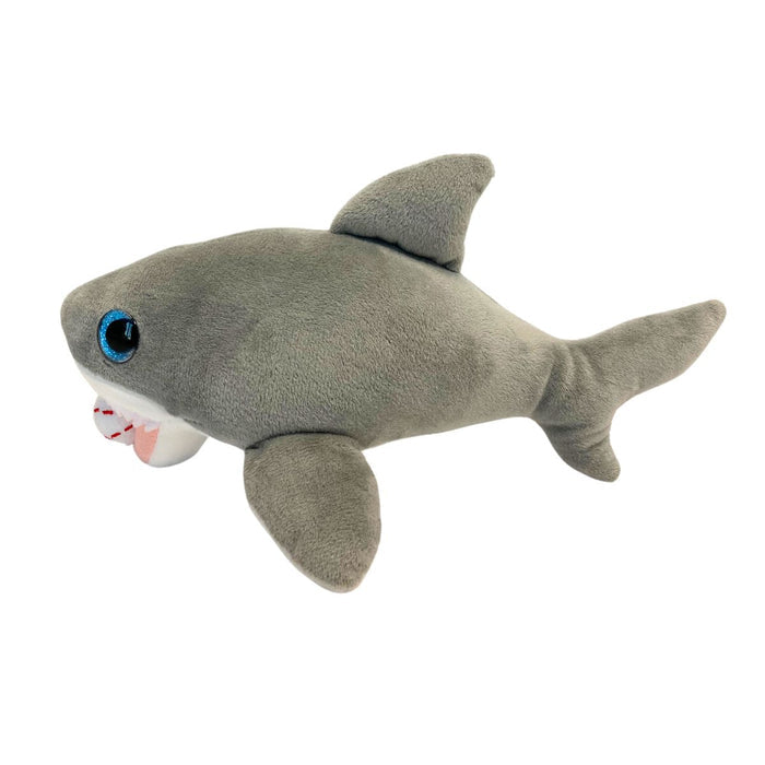 Rays Gray Shark with Baseball Plush Toy