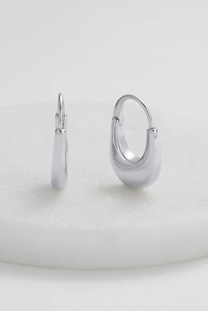 Sienna Hoop - Silver