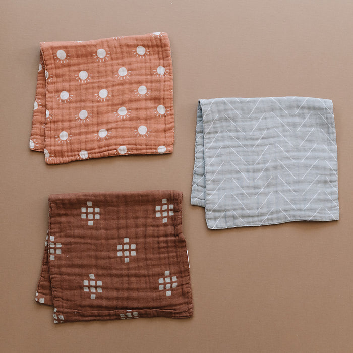 Sunshine Muslin Burp Cloth