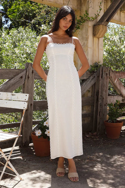 Honeymoon Love Maxi Dress White