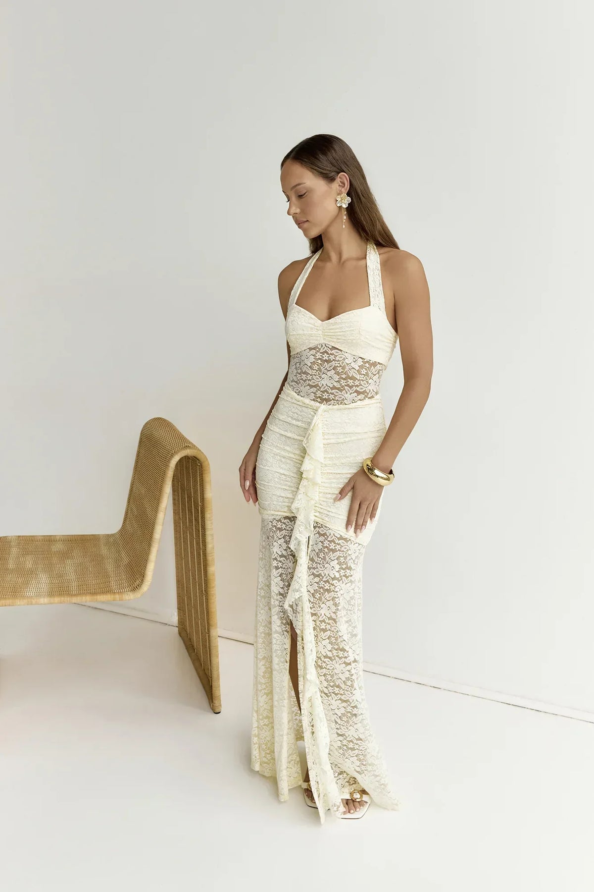 Annika Maxi Dress Lemon