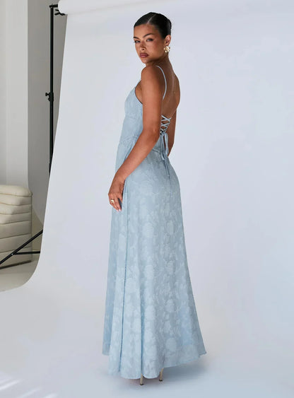 South Of France Maxi Dress Blue