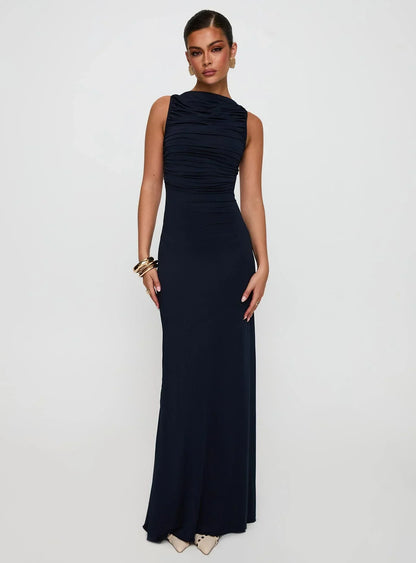 Undeniable Cut Out Maxi Dress Navy