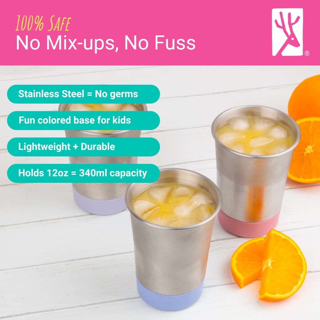 Stainless Steel 12oz Cups (MistyBlue/Sage/Blush/Lilac)
