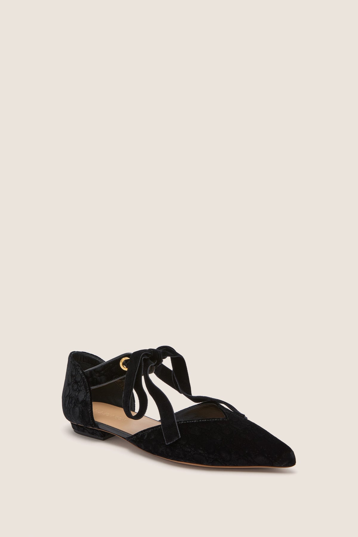 Black Corinna Bow Flats