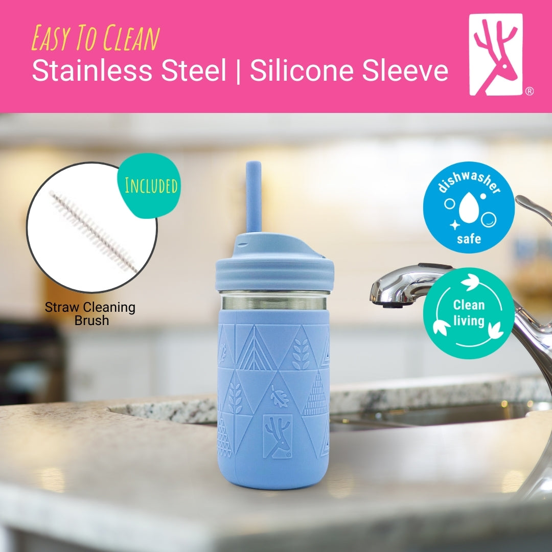 Stainless Steel 14oz Drinking Tumblers + Food Storage (Sage/Misty Blue/Gray/Navy)