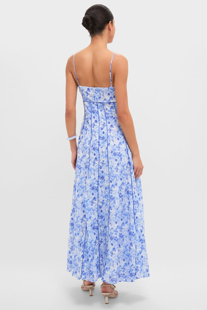 Blue Multi Cami Maxi Dress