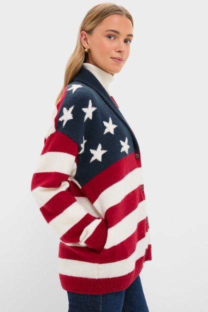 American Flag Lindsey Cardigan