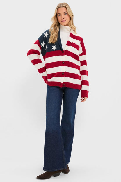 American Flag Lindsey Cardigan