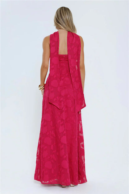 Flirt With Fire Maxi Dress Pink