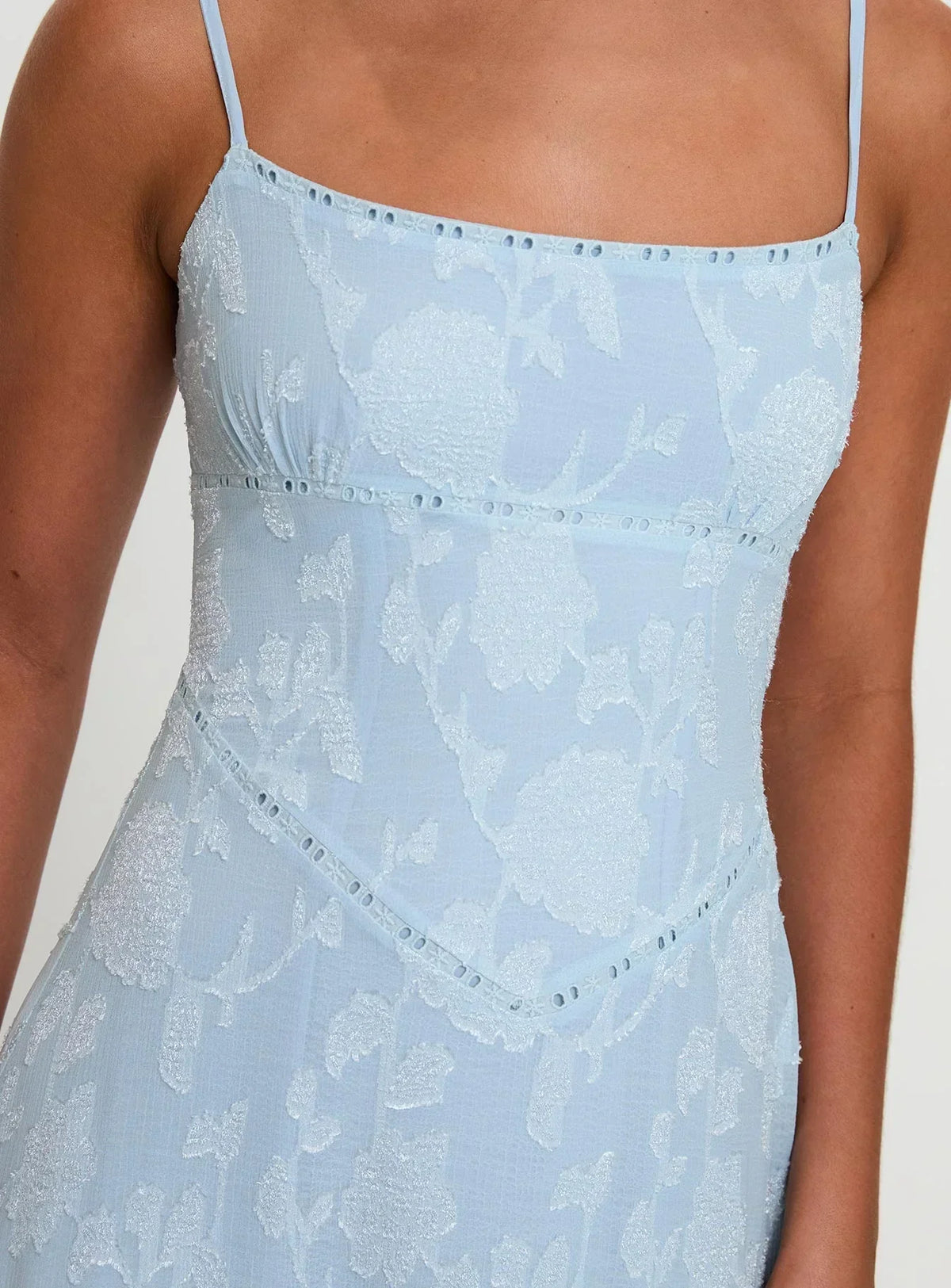 South Of France Maxi Dress Blue