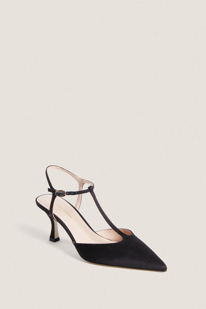 Black Grosgrain Margot Heels