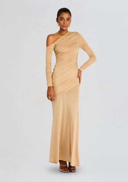 Persephone Ruched Maxi Dress