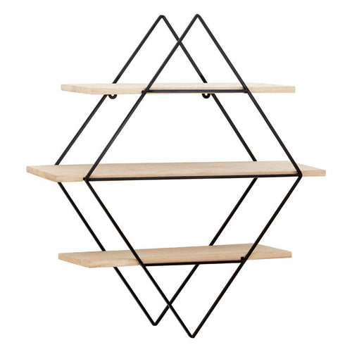 Brixton 3 Tier Rhombus Shelves - Modern Home Interiors