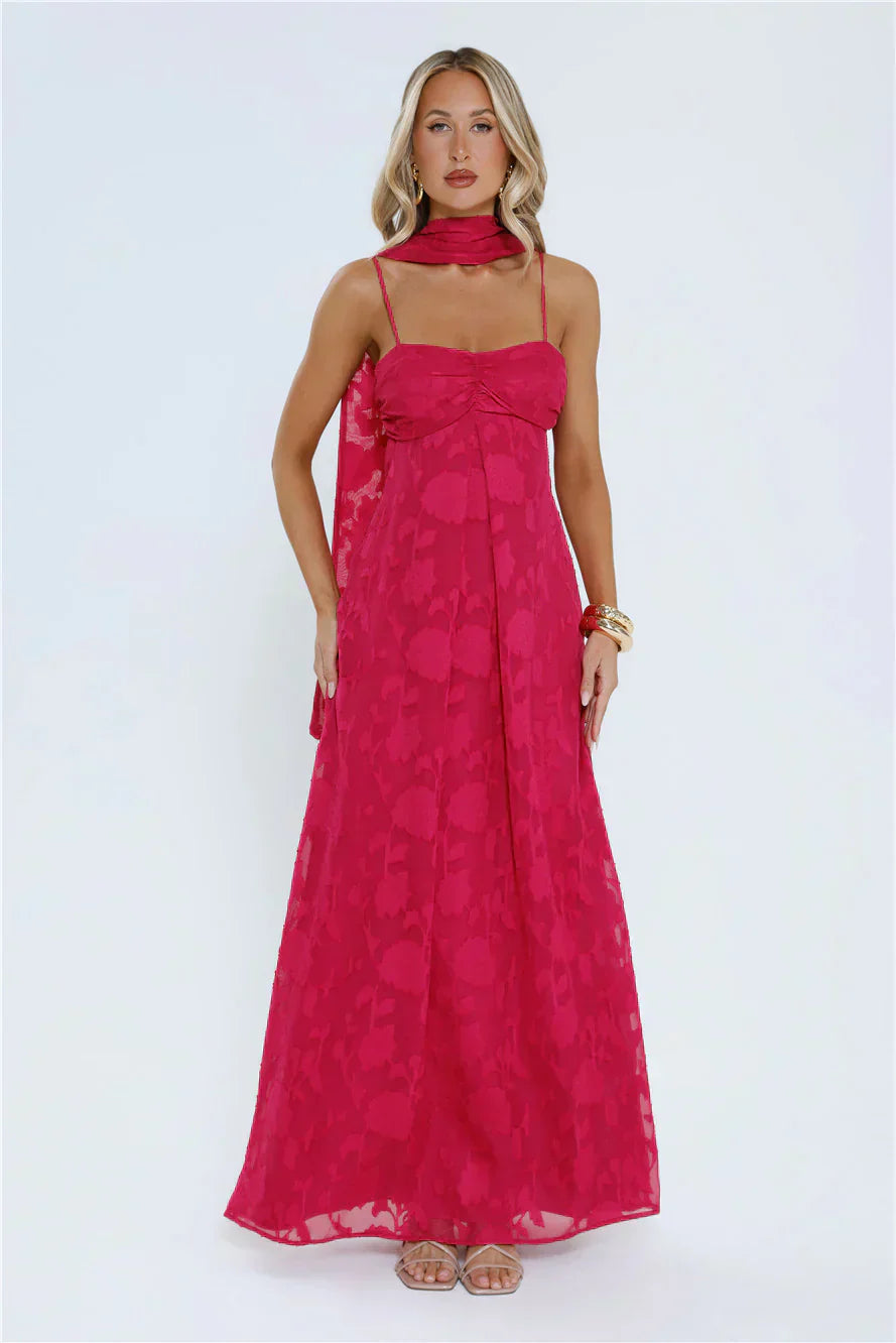 Flirt With Fire Maxi Dress Pink