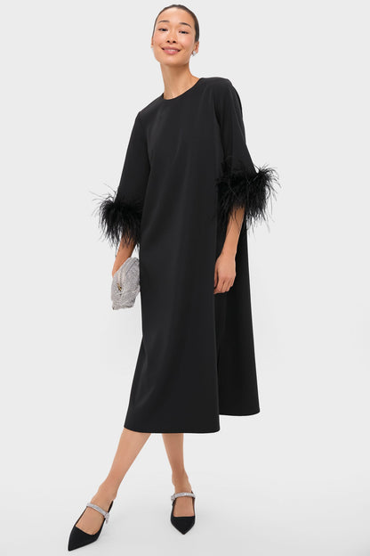 Black Feather Jamie Dress