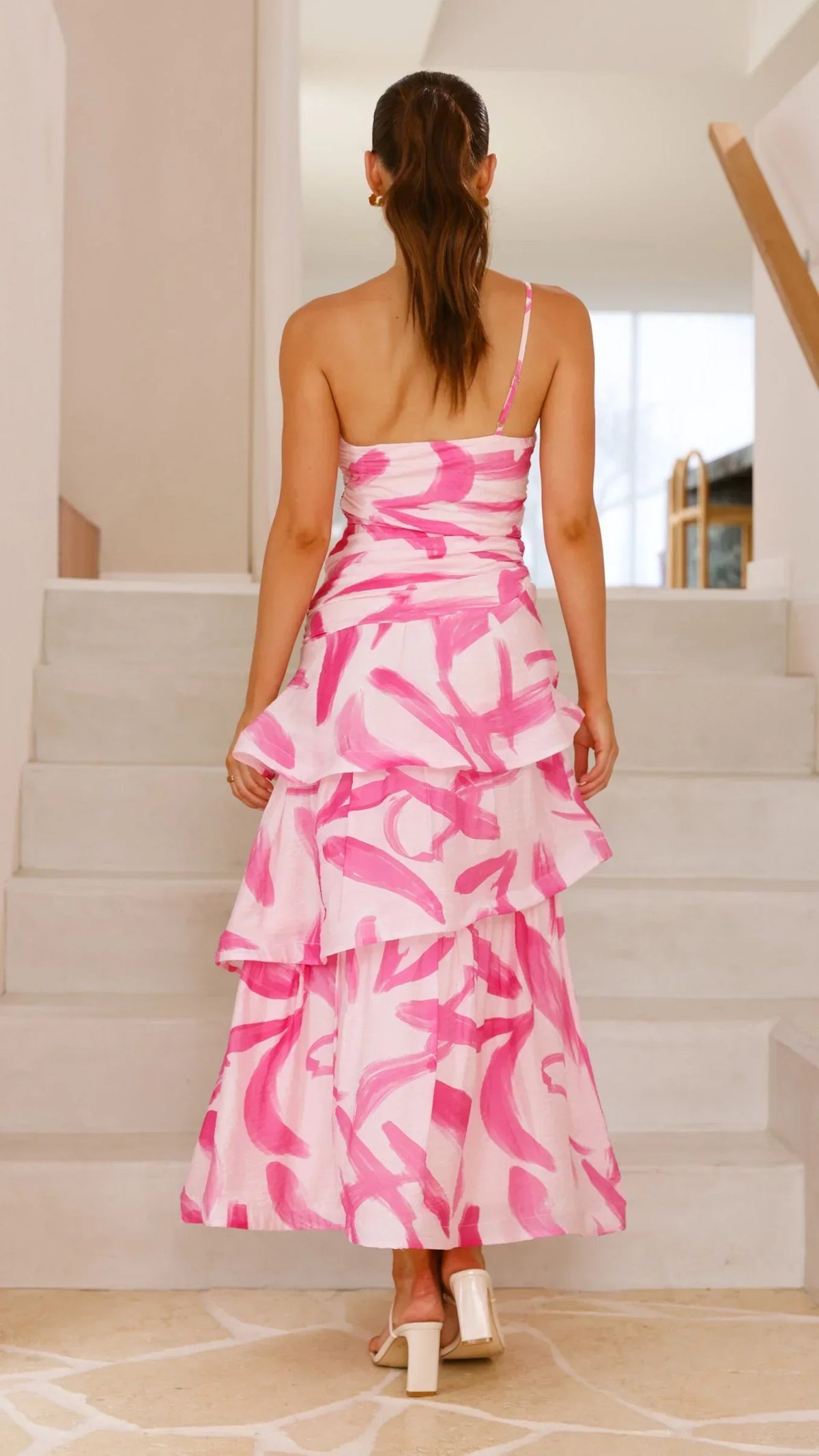 Nalani Maxi Dress - Pink Print
