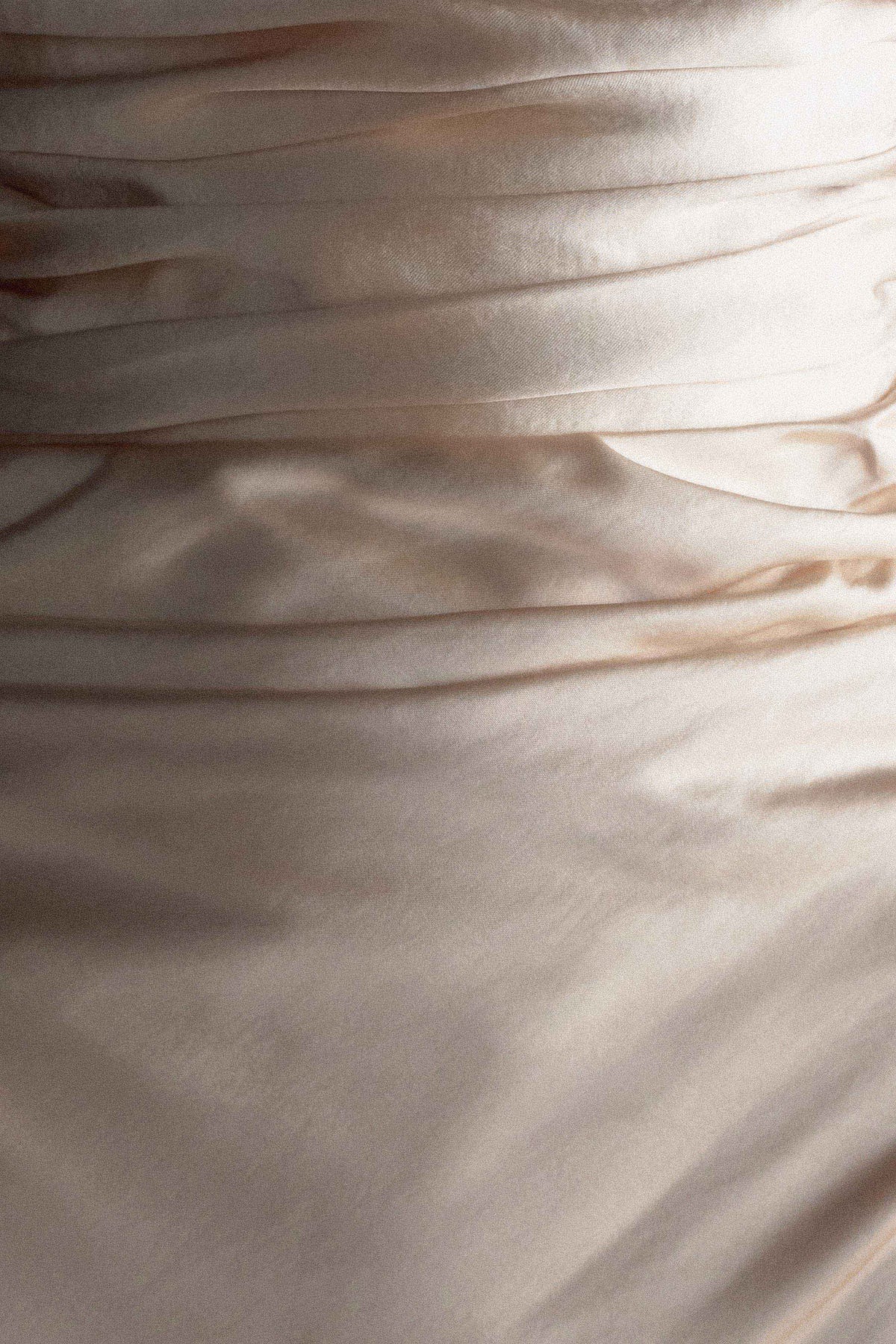 Cedar Strapless Satin Maxi Dress - Blush Gold