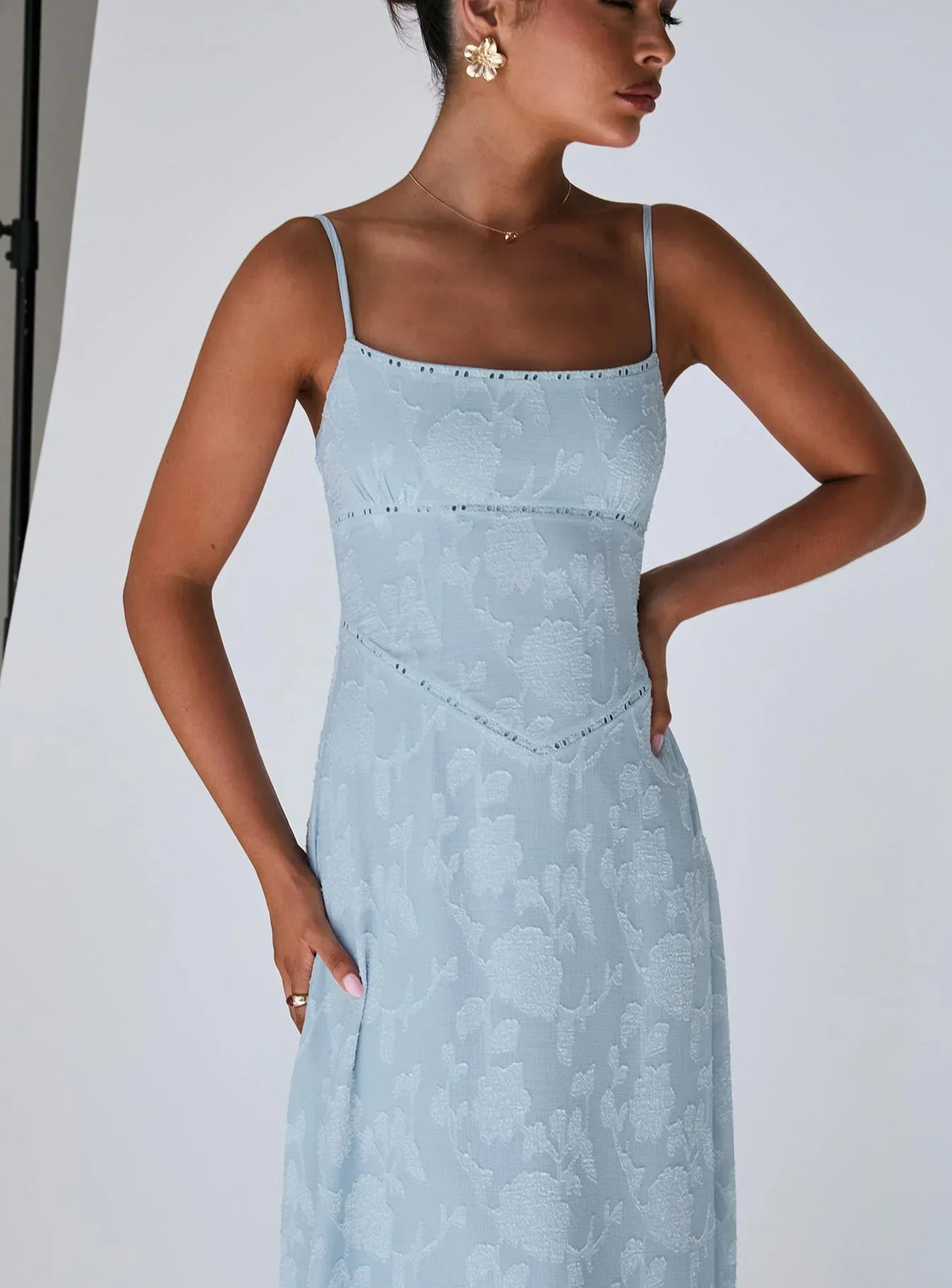 South Of France Maxi Dress Blue