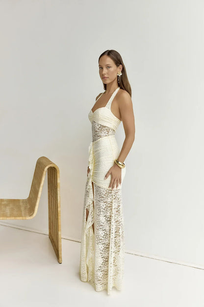 Annika Maxi Dress Lemon