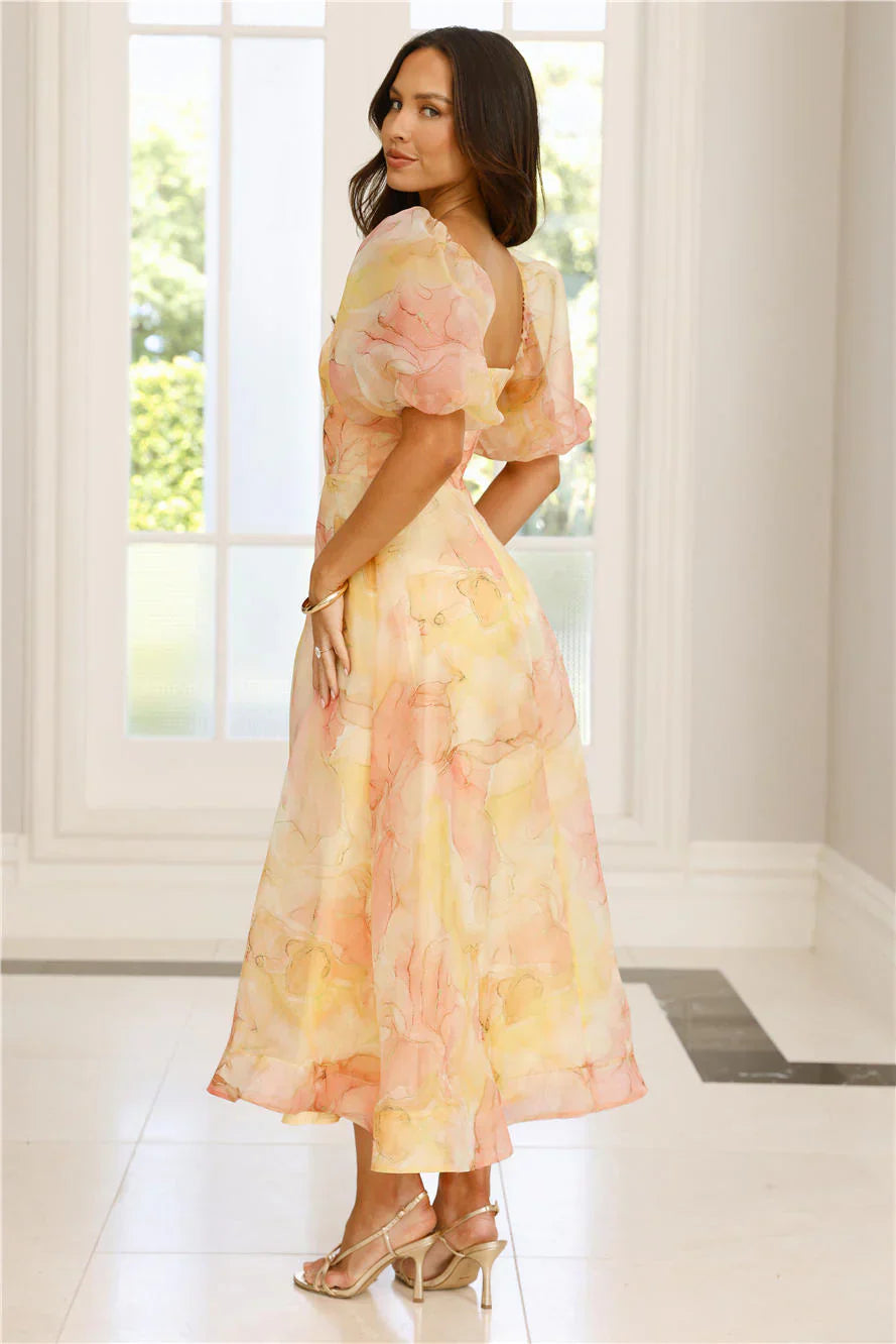 Style Domination Maxi Dress Yellow