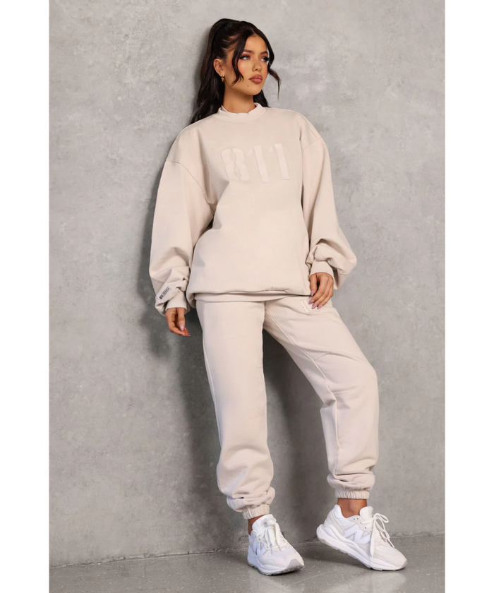 811 Originals Unisex Signature Logo Pants (Beige)