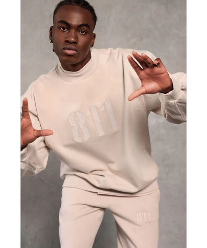 811 Originals Unisex Signature Logo Pants (Beige)