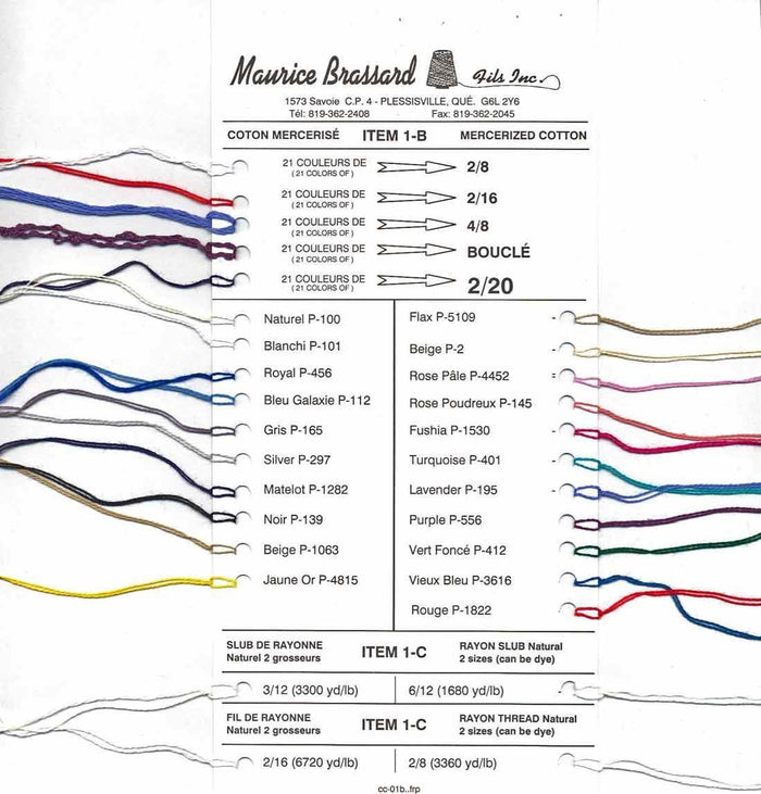 8/2 Mercerized Cotton - Brassard - Pearl Cotton