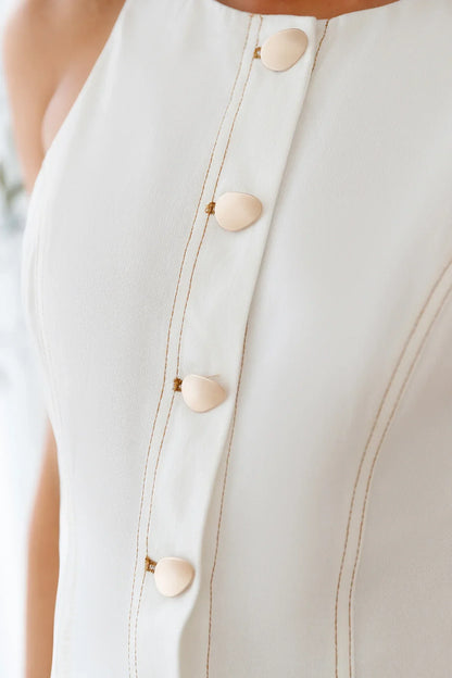 Soothing Dawn Mini Dress White