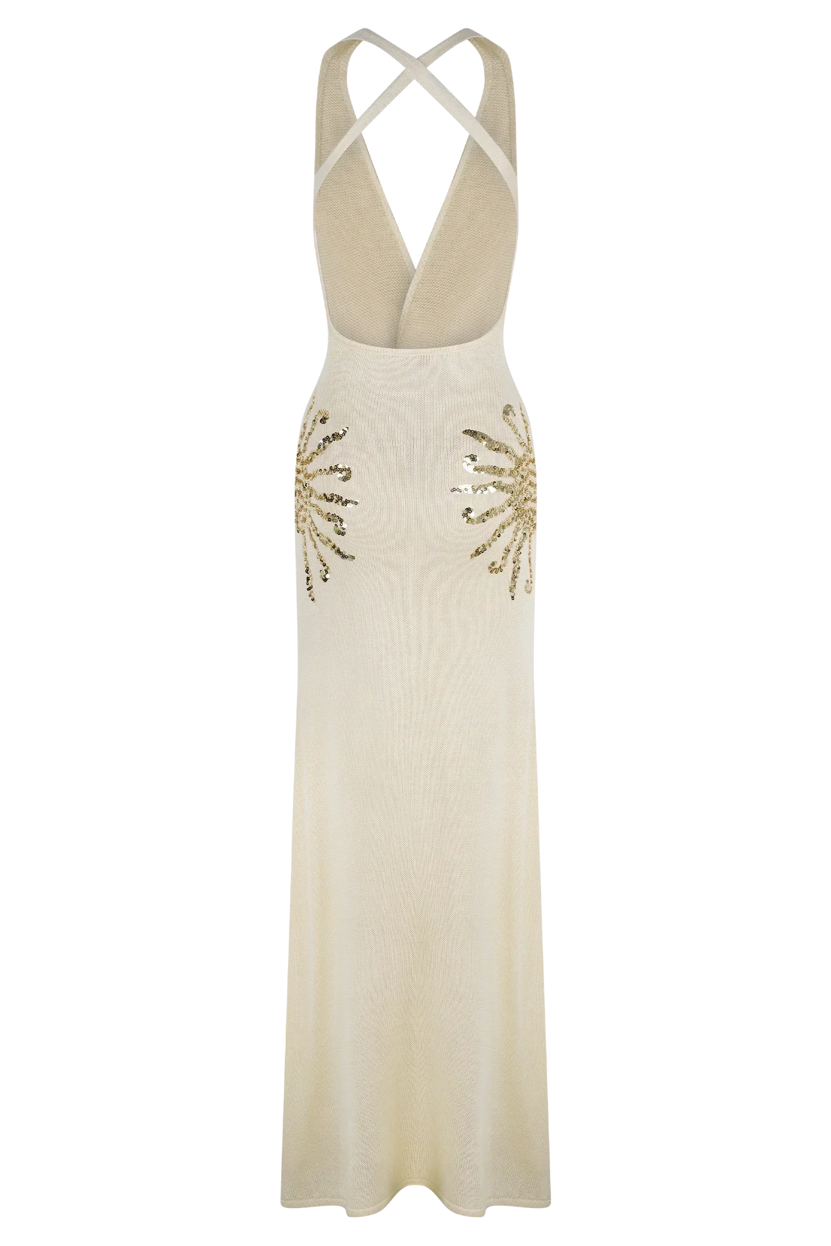 Ellington Knit Maxi Dress With Sequin - Ivory