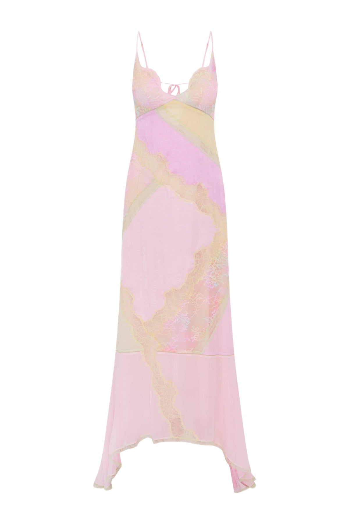 Bancila Lace Patchwork Maxi Dress