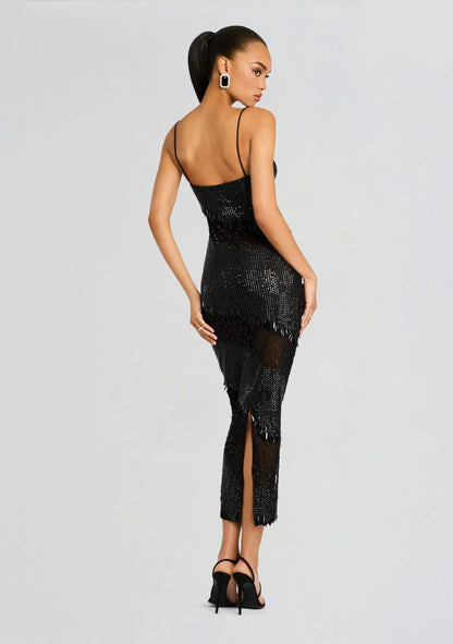 Carmine Embellished Dress