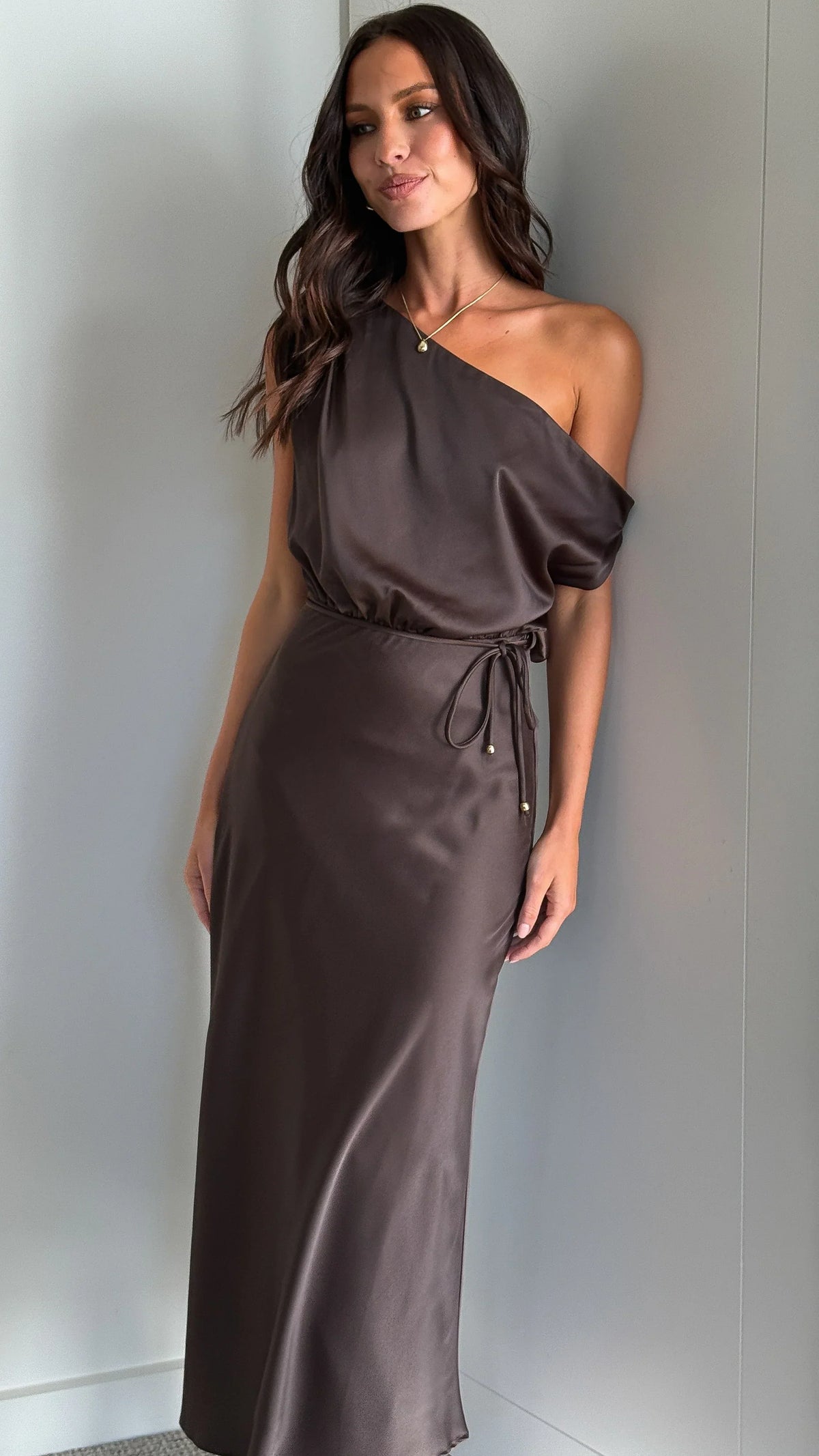 Prudence Maxi Dress - Brown