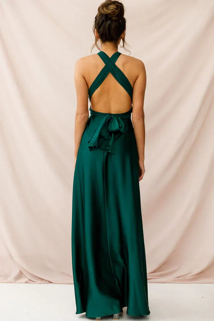 Ariana Multiway Maxi Dress Green Jade