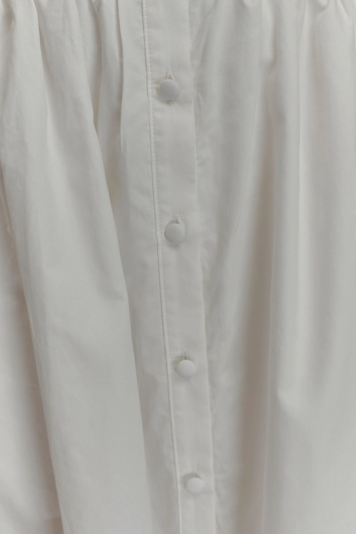 Cindy Collared Midi Dress - White