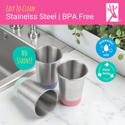 Stainless Steel 12oz Cups (MistyBlue/Sage/Blush/Lilac)