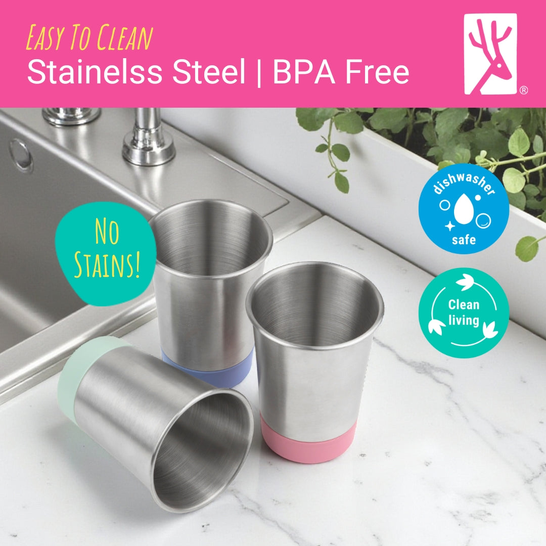 Stainless Steel 12oz Cups (MistyBlue/Navy/Gray/Sage)