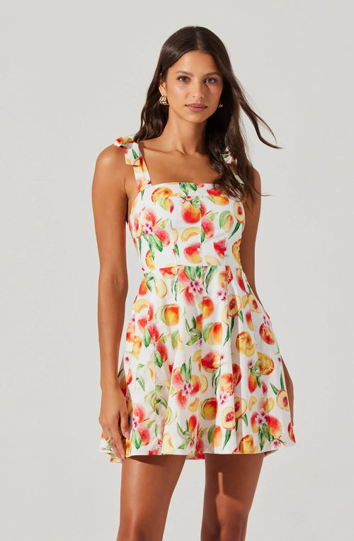 Tinesha Bow Strap Mini Dress